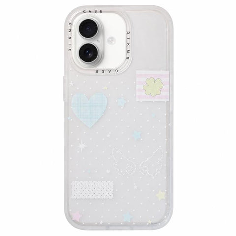 Skin Feel Frosted Cartoon Sticker Acrylic Phone Case, For iPhone 18 Pro / 17 Pro, For iPhone 18 Pro Max / 17 Pro Max, For iPhone 17, For iPhone 16 Pro Max, For iPhone 16 Pro, For iPhone 16