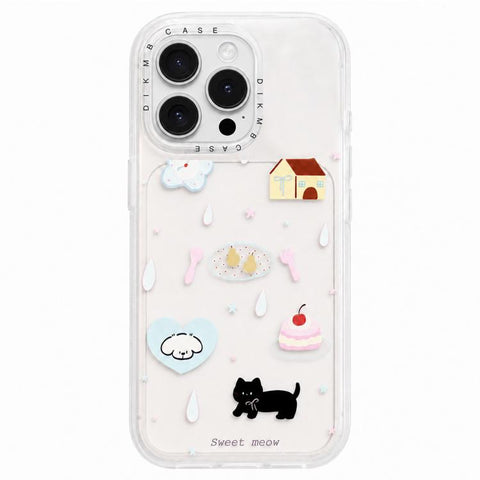 Skin Feel Frosted Cartoon Sticker Acrylic Phone Case, For iPhone 18 Pro / 17 Pro, For iPhone 18 Pro Max / 17 Pro Max, For iPhone 17, For iPhone 16 Pro Max, For iPhone 16 Pro, For iPhone 16