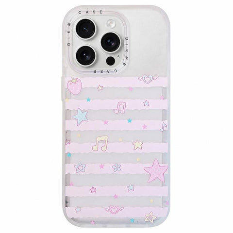 Skin Feel Frosted Cartoon Sticker Acrylic Phone Case, For iPhone 18 Pro / 17 Pro, For iPhone 18 Pro Max / 17 Pro Max, For iPhone 17, For iPhone 16 Pro Max, For iPhone 16 Pro, For iPhone 16