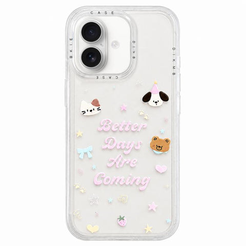 Skin Feel Frosted Cartoon Sticker Acrylic Phone Case, For iPhone 18 Pro / 17 Pro, For iPhone 18 Pro Max / 17 Pro Max, For iPhone 17, For iPhone 16 Pro Max, For iPhone 16 Pro, For iPhone 16