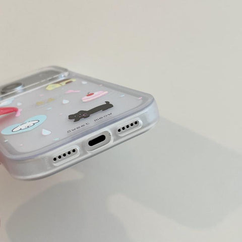 Skin Feel Frosted Cartoon Sticker Acrylic Phone Case, For iPhone 18 Pro / 17 Pro, For iPhone 18 Pro Max / 17 Pro Max, For iPhone 17, For iPhone 16 Pro Max, For iPhone 16 Pro, For iPhone 16