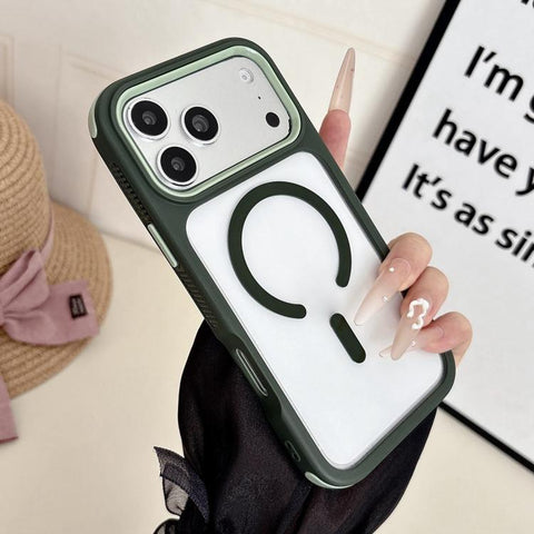 Cool 3 in 1 Magnetic Anti-slip Edge Phone Case, For iPhone 18 Pro / 17 Pro, For iPhone 18 Pro Max / 17 Pro Max, For iPhone 17, For iPhone Air