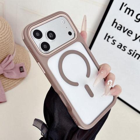 Cool 3 in 1 Magnetic Anti-slip Edge Phone Case, For iPhone 18 Pro / 17 Pro, For iPhone 18 Pro Max / 17 Pro Max, For iPhone 17, For iPhone Air