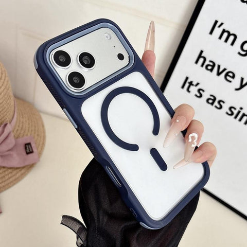Cool 3 in 1 Magnetic Anti-slip Edge Phone Case, For iPhone 18 Pro / 17 Pro, For iPhone 18 Pro Max / 17 Pro Max, For iPhone 17, For iPhone Air