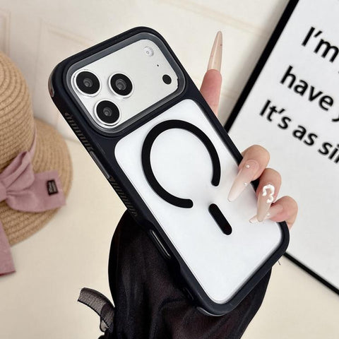 Cool 3 in 1 Magnetic Anti-slip Edge Phone Case, For iPhone 18 Pro / 17 Pro, For iPhone 18 Pro Max / 17 Pro Max, For iPhone 17, For iPhone Air