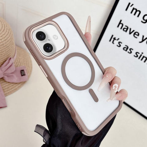 Cool 3 in 1 Magnetic Anti-slip Edge Phone Case, For iPhone 18 Pro / 17 Pro, For iPhone 18 Pro Max / 17 Pro Max, For iPhone 17, For iPhone Air