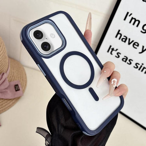 Cool 3 in 1 Magnetic Anti-slip Edge Phone Case, For iPhone 18 Pro / 17 Pro, For iPhone 18 Pro Max / 17 Pro Max, For iPhone 17, For iPhone Air
