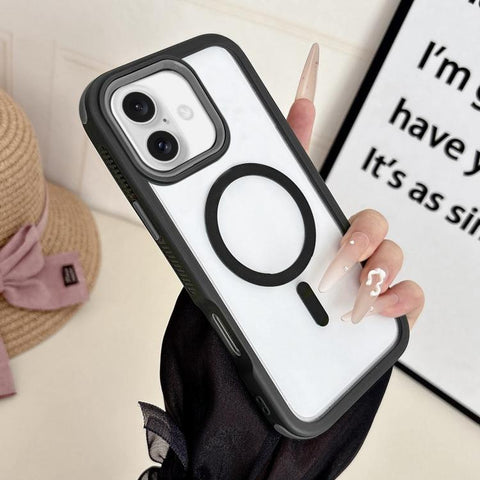 Cool 3 in 1 Magnetic Anti-slip Edge Phone Case, For iPhone 18 Pro / 17 Pro, For iPhone 18 Pro Max / 17 Pro Max, For iPhone 17, For iPhone Air