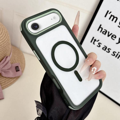 Cool 3 in 1 Magnetic Anti-slip Edge Phone Case, For iPhone 18 Pro / 17 Pro, For iPhone 18 Pro Max / 17 Pro Max, For iPhone 17, For iPhone Air