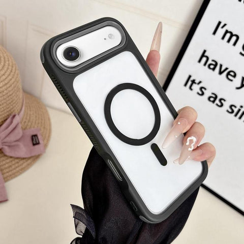 Cool 3 in 1 Magnetic Anti-slip Edge Phone Case, For iPhone 18 Pro / 17 Pro, For iPhone 18 Pro Max / 17 Pro Max, For iPhone 17, For iPhone Air