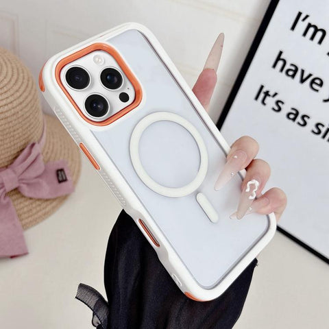Cool 3 in 1 Magnetic Anti-slip Edge Phone Case, For iPhone 16 Pro Max, For iPhone 16 Pro, For iPhone 16 Plus, For iPhone 16