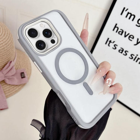 Cool 3 in 1 Magnetic Anti-slip Edge Phone Case, For iPhone 16 Pro Max, For iPhone 16 Pro, For iPhone 16 Plus, For iPhone 16