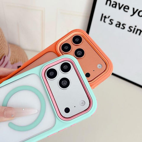 Cool 3 in 1 Magnetic Anti-slip Edge Phone Case, For iPhone 18 Pro / 17 Pro, For iPhone 18 Pro Max / 17 Pro Max, For iPhone 17, For iPhone Air