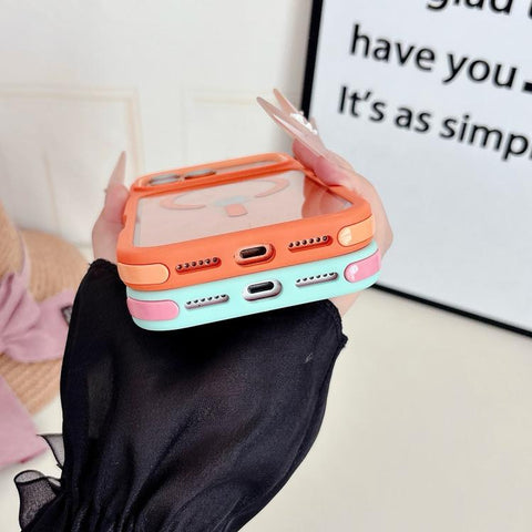 Cool 3 in 1 Magnetic Anti-slip Edge Phone Case, For iPhone 18 Pro / 17 Pro, For iPhone 18 Pro Max / 17 Pro Max, For iPhone 17, For iPhone Air