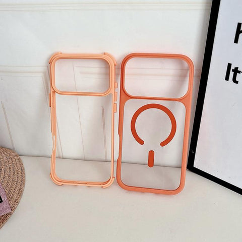 Cool 3 in 1 Magnetic Anti-slip Edge Phone Case, For iPhone 16 Pro Max, For iPhone 16 Pro, For iPhone 16 Plus, For iPhone 16
