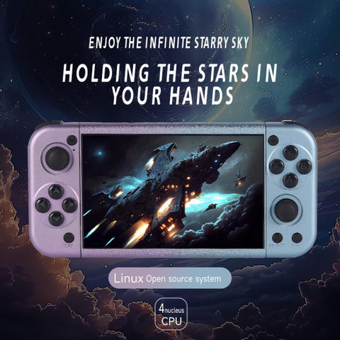 G50V 5-inch True-color Handheld Game Console Supports 19+ Emulators, 64G