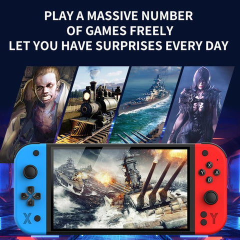 G90 7-inch IPS HD Handheld Game Console Supports 30+ Emulators, 64G