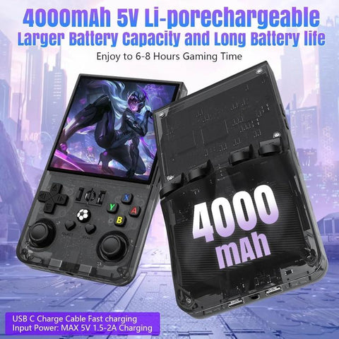 R36 MAX 4-inch IPS HD Handheld Retro Game Console Built-in 18,000+ Games, 64G