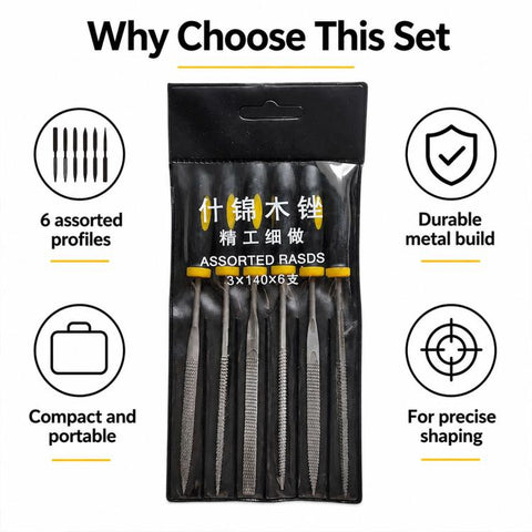 6 PCS/Set Woodworking Cutter Rotary Carving and Grinding Tool