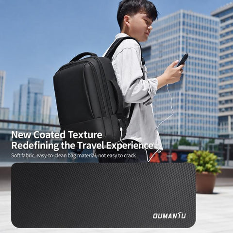 OUMANTU 2103B Large Capacity Waterproof Business Laptop Backpack