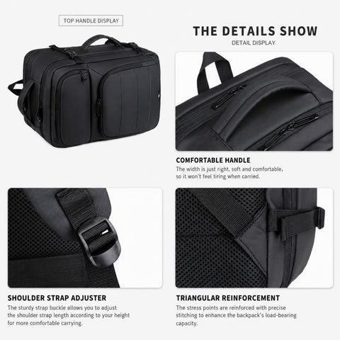 OUMANTU 2201 Large Capacity Men Business Waterproof Backpack