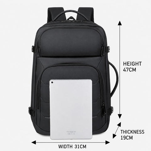 OUMANTU 2201 Large Capacity Men Business Waterproof Backpack