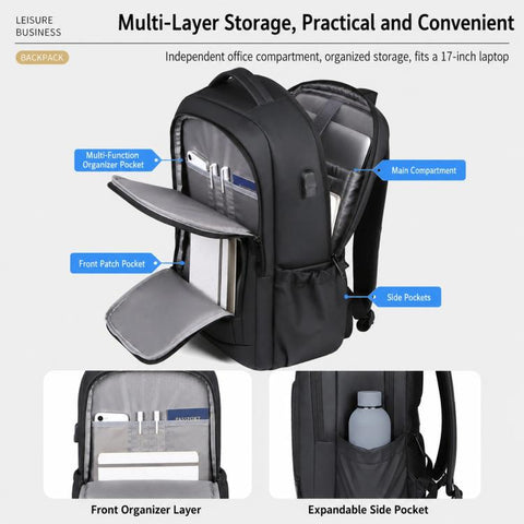 OUMANTU 2215 Large Capacity Waterproof Oxford Cloth Backpack