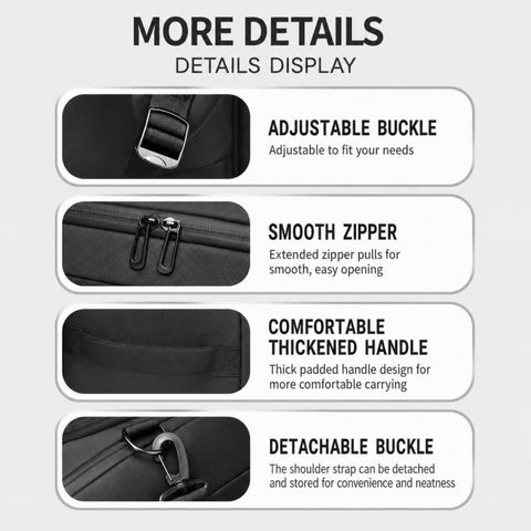 OUMANTU 4005 Large Capacity Wet and Dry Separation Fitness Crossbody Bag