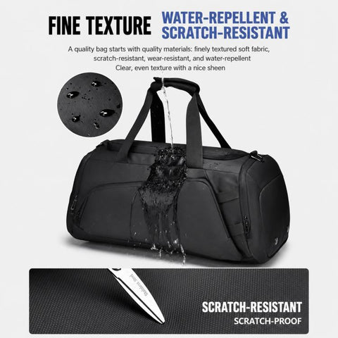 OUMANTU 4005 Large Capacity Wet and Dry Separation Fitness Crossbody Bag