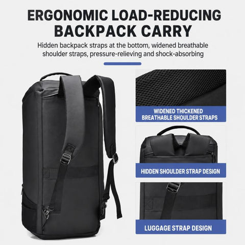 OUMANTU 4005 Large Capacity Wet and Dry Separation Fitness Crossbody Bag