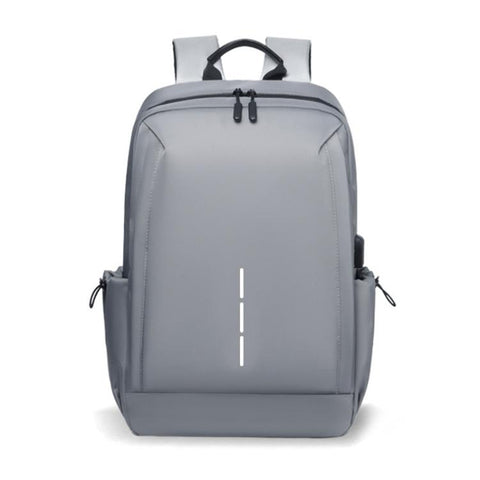 OUMANTU 2316 Multifunctional Business Vertical Stripe Logo Backpack Laptop Bag