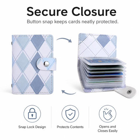 Multifunctional Large Capacity PU Leather Card Bag Short Wallet
