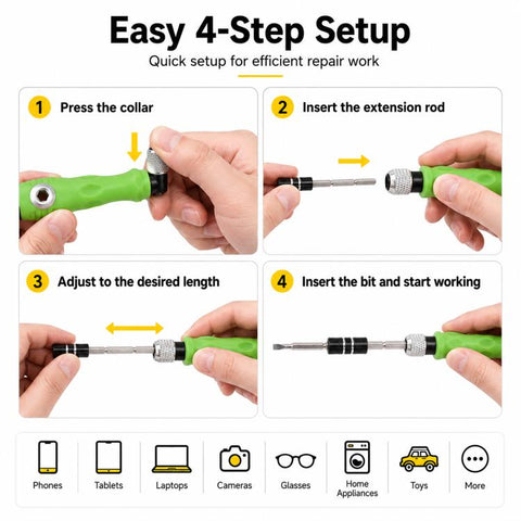 32 in 1 Multifunctional Magnetic Screwdriver Bit Set, Screwdriver Bit Set