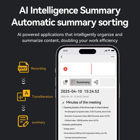 A3 Dual-key V-stripe Texture Ultra-thin AI Smart Voice Recorder Support AIREC-APP, 8GB, 16GB, 32GB, 64GB, 128GB, 256GB