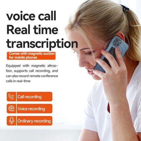 A3P 0.42-inch Right Display Ultra-thin AI Smart Voice Recorder Support AIREC-APP, 8GB, 16GB, 32GB, 64GB, 128GB, 256GB