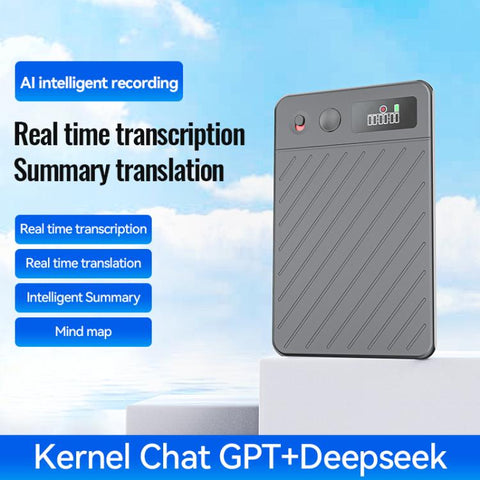 A3P 0.42-inch Right Display Twill Texture Ultra-thin AI Smart Voice Recorder Support AIREC-APP, 8GB, 16GB, 32GB, 64GB, 128GB, 256GB