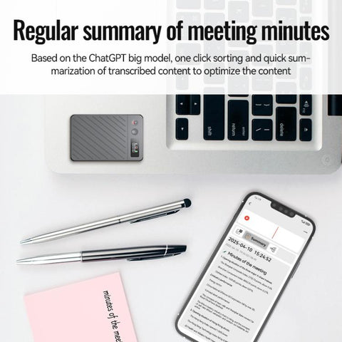 A3P 0.42-inch Right Display Twill Texture Ultra-thin AI Smart Voice Recorder Support AIREC-APP, 8GB, 16GB, 32GB, 64GB, 128GB, 256GB