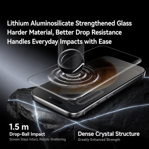 Benks Crystal Shield Ultra-Drop Resistant Eye Friendly AR Anti-Reflective Protective Film, For iPhone 18 Pro / 17 Pro, For iPhone 18 Pro Max / 17 Pro Max