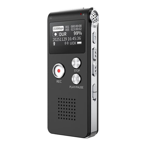 X1 Classic Professional Noise-Canceling Voice Recorder, 8GB, 16GB, 32GB, 64GB, 128GB