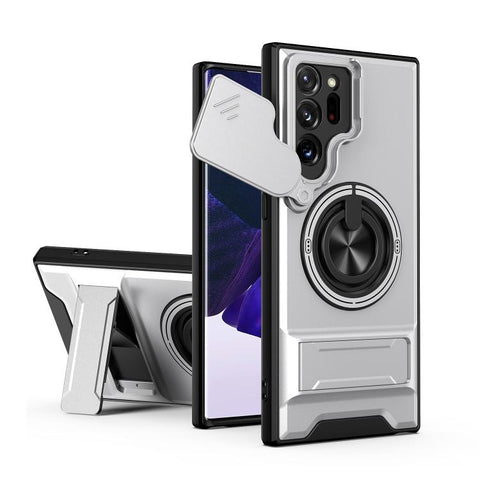 Lens Sliding Window Multifunctional Magnetic Shockproof Phone Case, For Galaxy Note20 Ultra 5G, For Galaxy Note20, For Galaxy Note10+ 4G