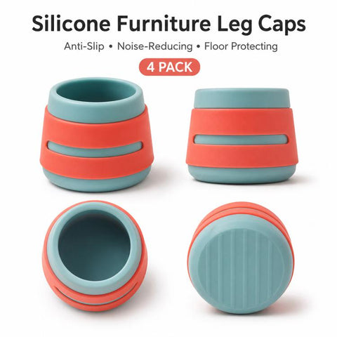 4pcs / Set Non-slip Silicone Table Chair Leg Caps