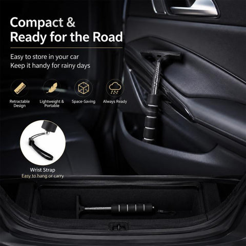 Car Rearview Mirror Stainless Steel Telescopic Wiper