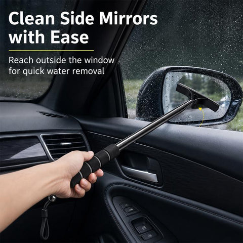 Car Rearview Mirror Stainless Steel Telescopic Wiper