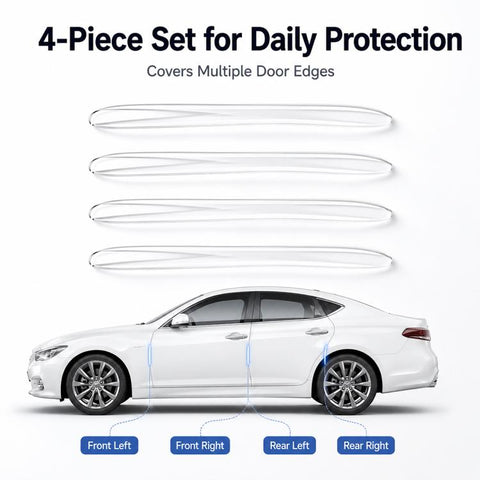 4pcs / Set Invisible Car Door Bumper Guard Anti-collision Protector Strip Sticker