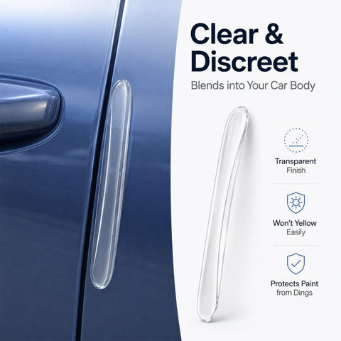 4pcs / Set Invisible Car Door Bumper Guard Anti-collision Protector Strip Sticker