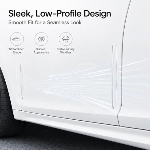 4pcs / Set Invisible Car Door Bumper Guard Anti-collision Protector Strip Sticker