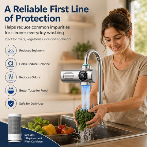 Detachable Washable Smart Water Purifier Faucet with Filter Cartridge, 1 Device + 1 Chip, 1 Device + 2 Chips, 1 Device + 4 Chips, 1 Device + 6 Chips, 1 Device + 8 Chips