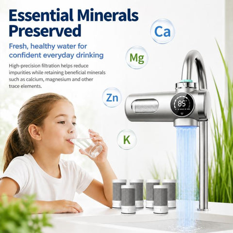 Detachable Washable Smart Water Purifier Faucet with Filter Cartridge, 1 Device + 1 Chip, 1 Device + 2 Chips, 1 Device + 4 Chips, 1 Device + 6 Chips, 1 Device + 8 Chips