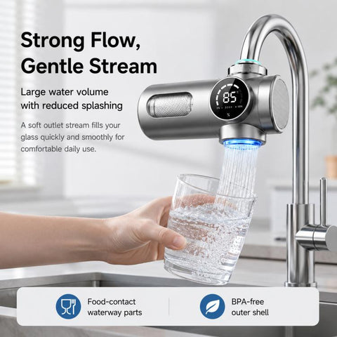 Detachable Washable Smart Water Purifier Faucet with Filter Cartridge, 1 Device + 1 Chip, 1 Device + 2 Chips, 1 Device + 4 Chips, 1 Device + 6 Chips, 1 Device + 8 Chips