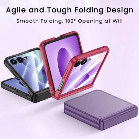 Intergrated Shell And Flim Skin Feel Translucent Frosted Phone Case, For Galaxy Z Flip8 5G